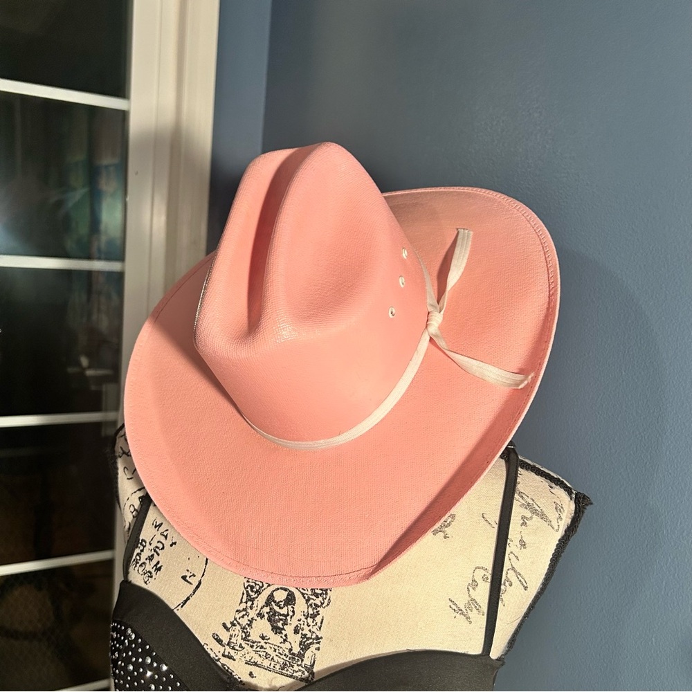Double S western Pink Cowboy Hat - Picture 3 of 15